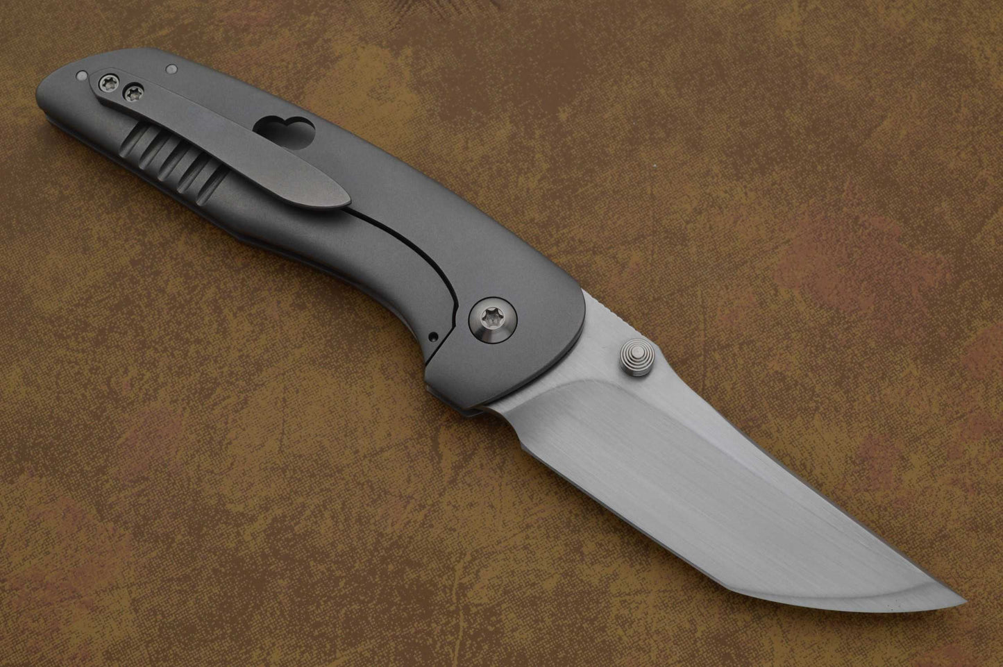 John Barker Small Hokkaido MOA Holes, Frame-Lock Folding Knife (SOLD)