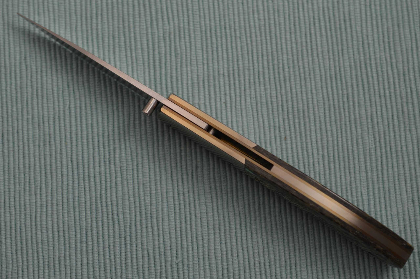 Stan Fujisaka Abalone Liner-Lock Folding Knife (SOLD)