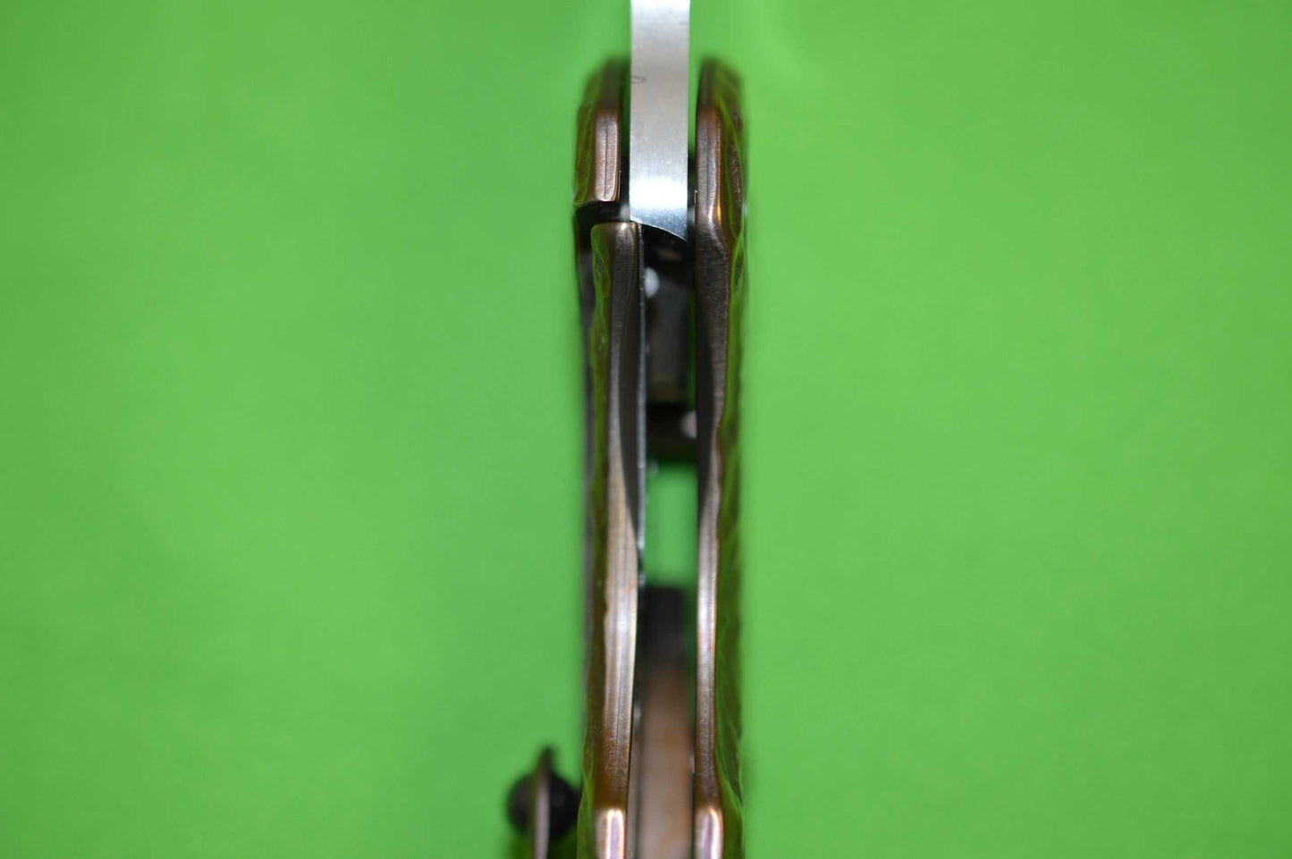 Olamic Cutlery BUSKER, "iSolo Special Edition", Largo M390 Blade, Molten Titanium Frame (SOLD)