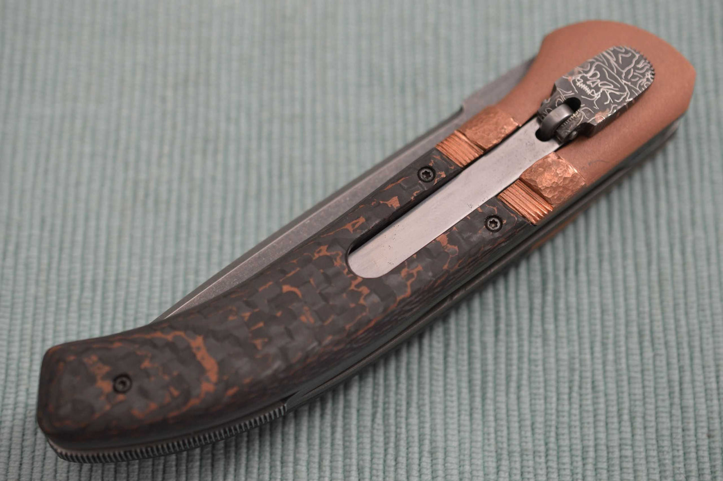 Philip Booth Custom Lever Auto Liner-Lock Folding Knife (SOLD)