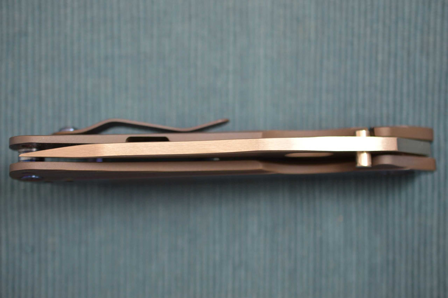 Duane Dwyer SMF Custom Folding Knife, U.S.A. Flag (SOLD)