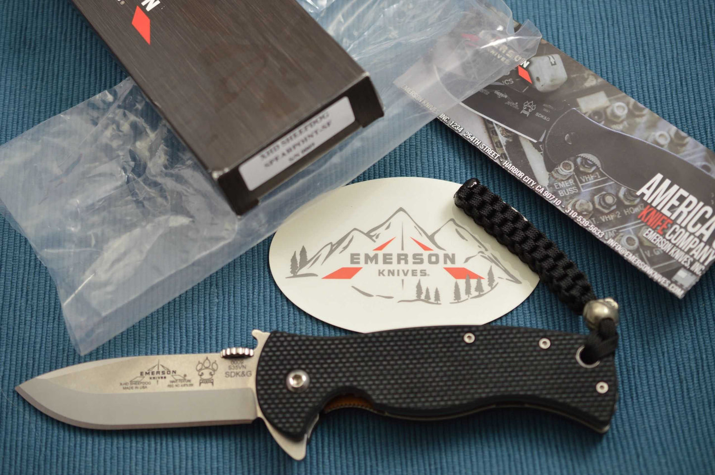 Ernie Emerson XHD Sheepdog Spearpoint-SF Flipper Folding Knife (SOLD)
