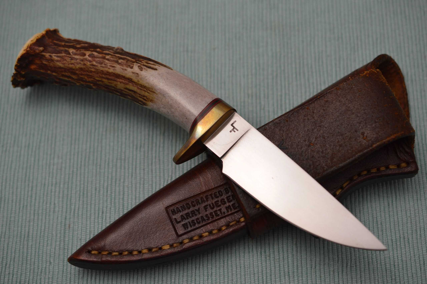 Larry Fuegen, M.S. Crown Stag Hunter, Tooled Leather Sheath (SOLD)