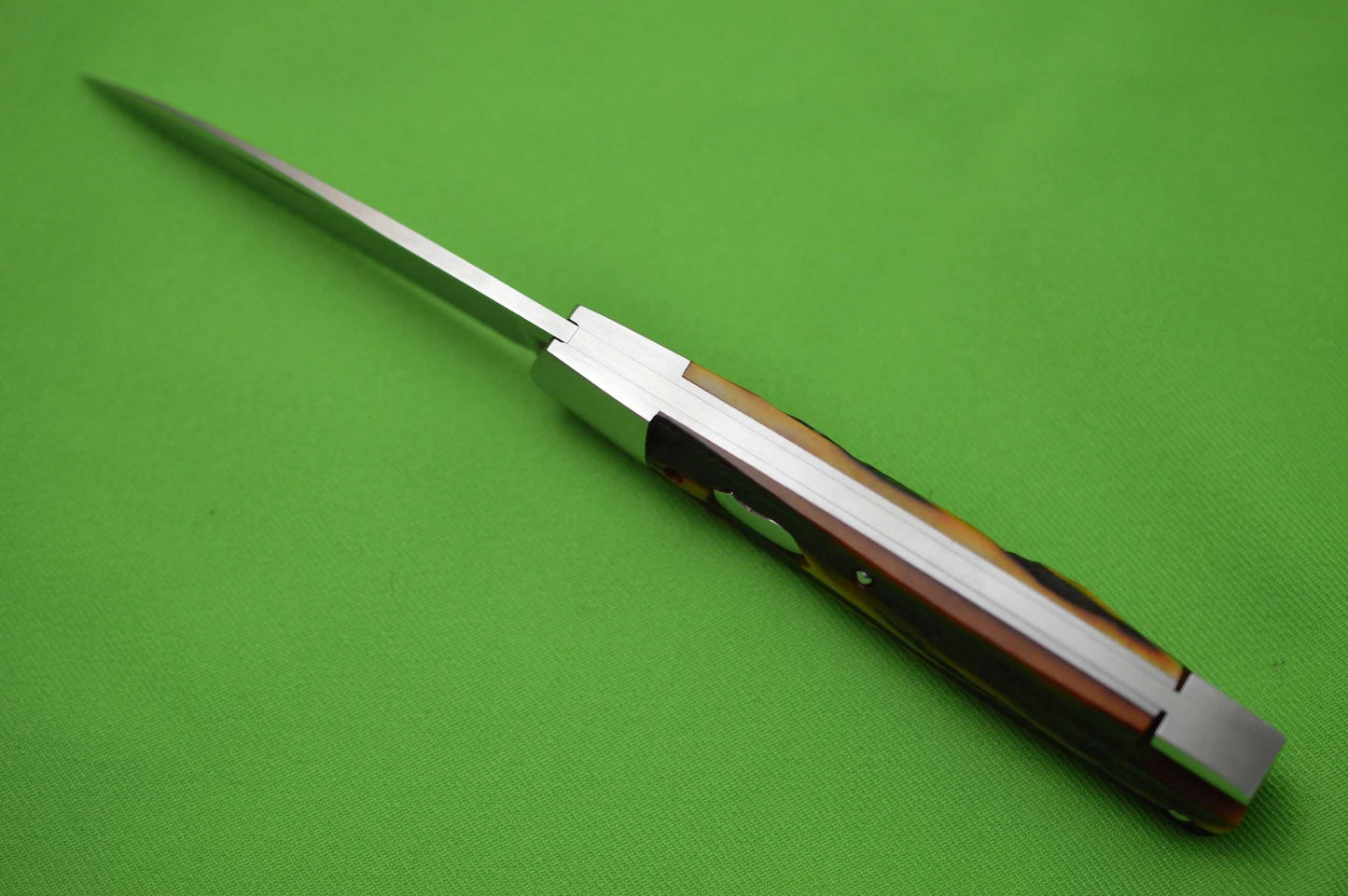 Luke Swenson Stag Tail-Lock Folding Knife (SOLD)