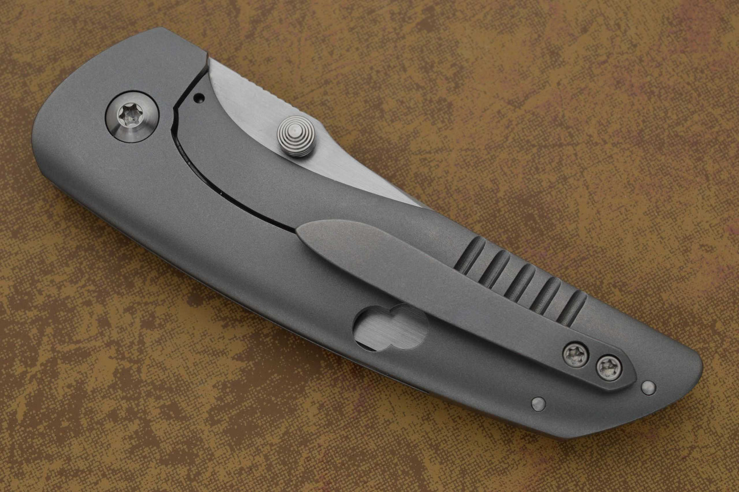 John Barker Small Hokkaido MOA Holes, Frame-Lock Folding Knife (SOLD)