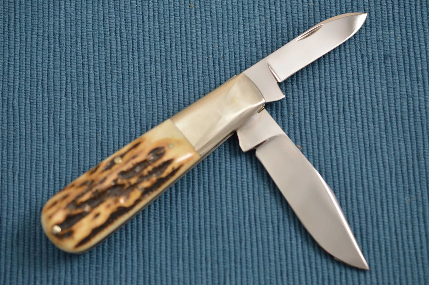 Robert Enders Two-Blade Stag Barlow Slip-Joint Folding Knife (SOLD)