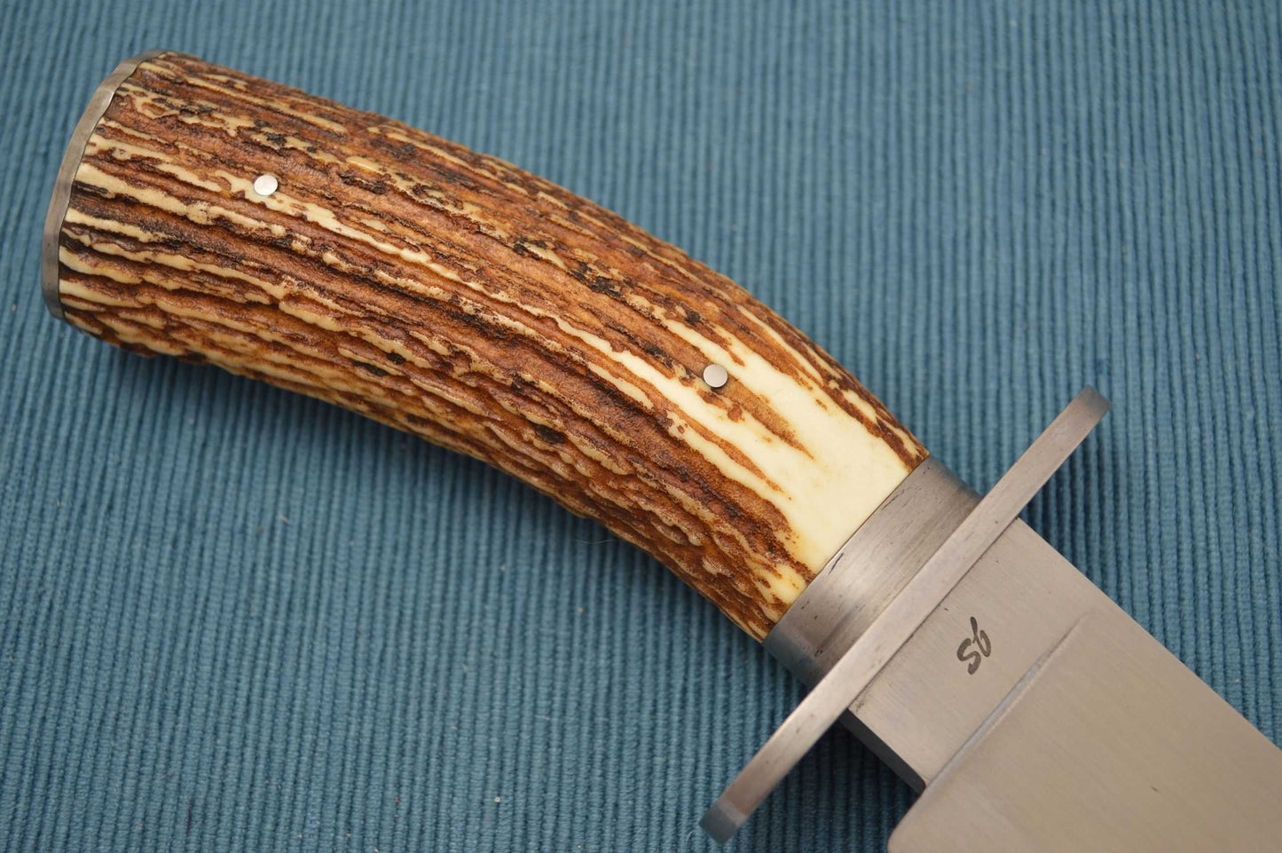 Mike Ruth, J.S. Large Stag Handled Bowie, Civil War Caisson Fittings (SOLD)