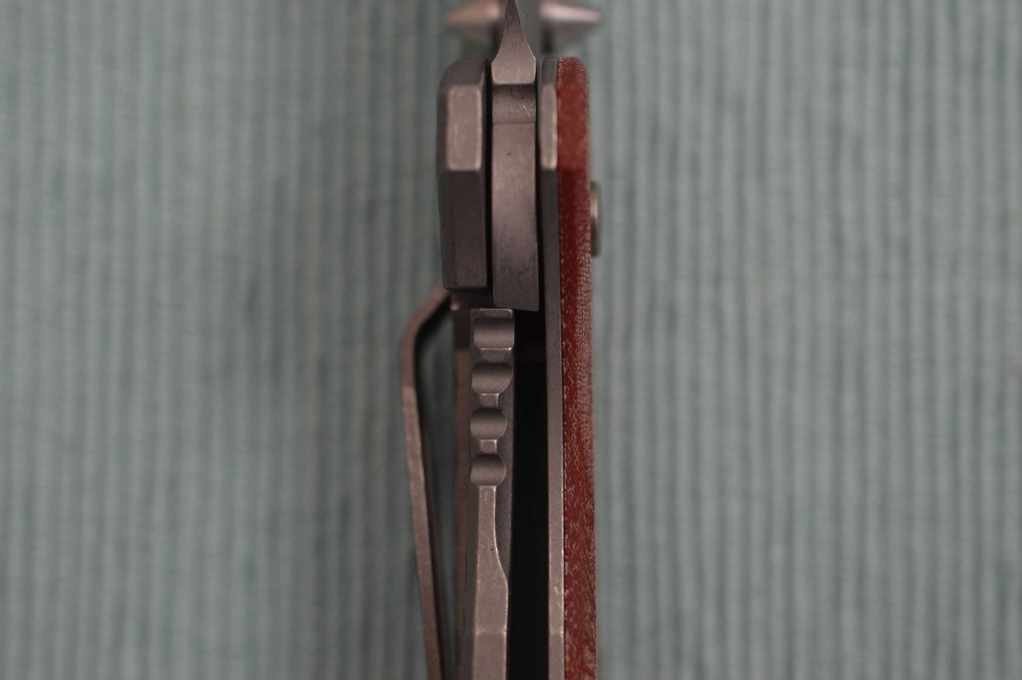 NEW, Rick Hinderer Custom FIRETAC, Hand Ground Drop Point Blade (SOLD)
