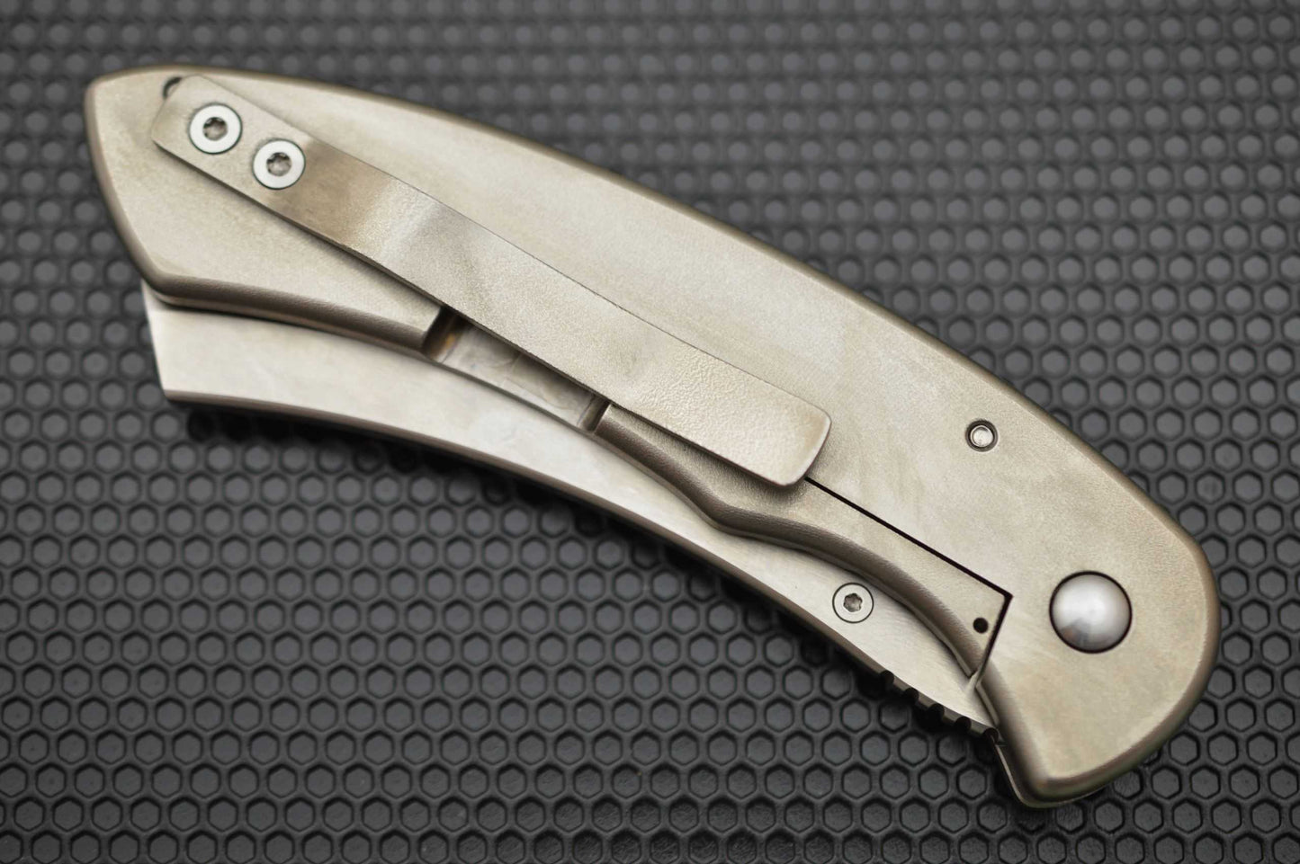 Red Horse Knife Works Custom Frame-Lock HELL RAZOR, Full Titanium Frame (SOLD)