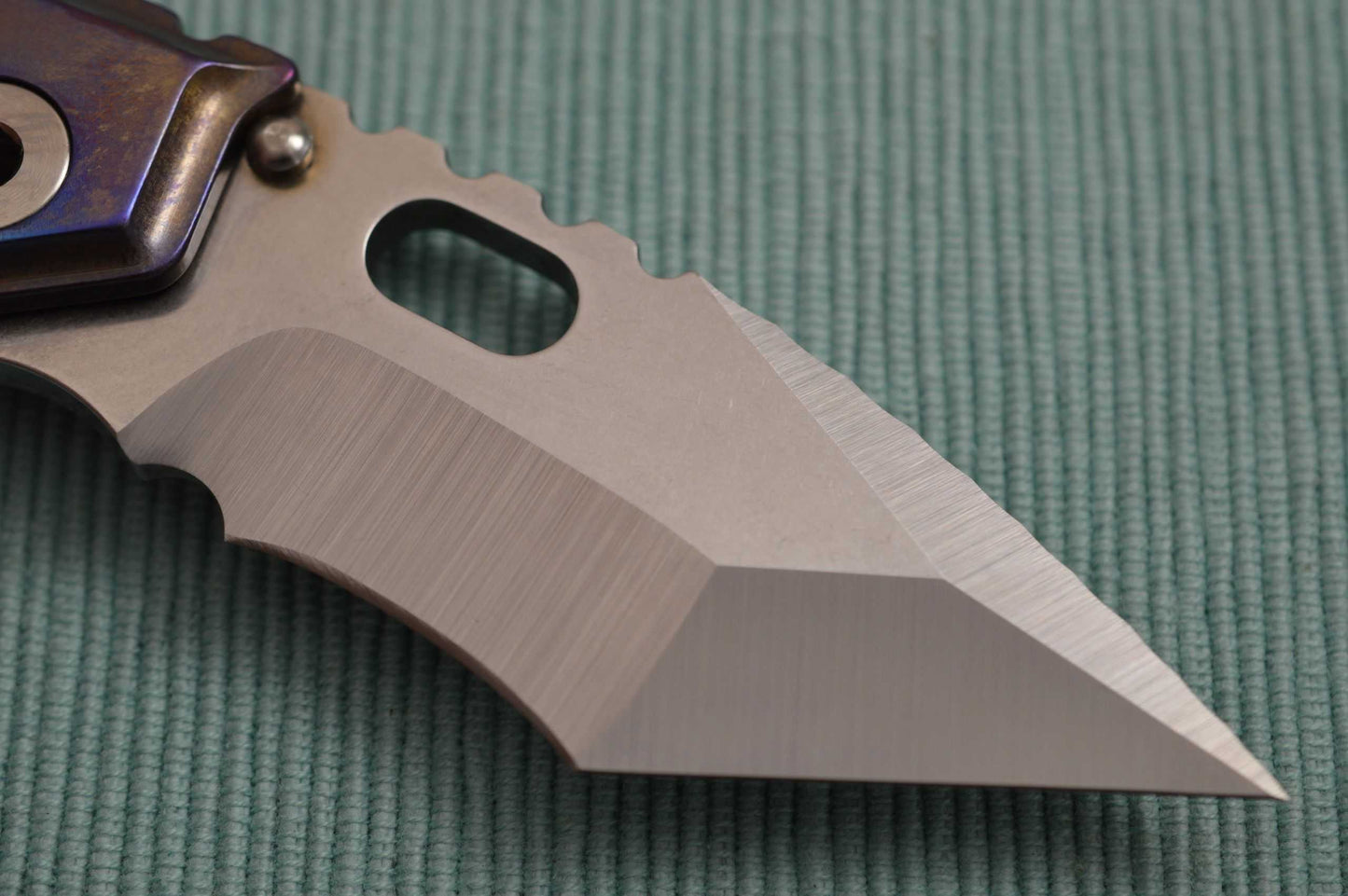 Mick Strider Custom STUBBY, Nightmare Grind Tanto, Frame-Lock Folder (SOLD)