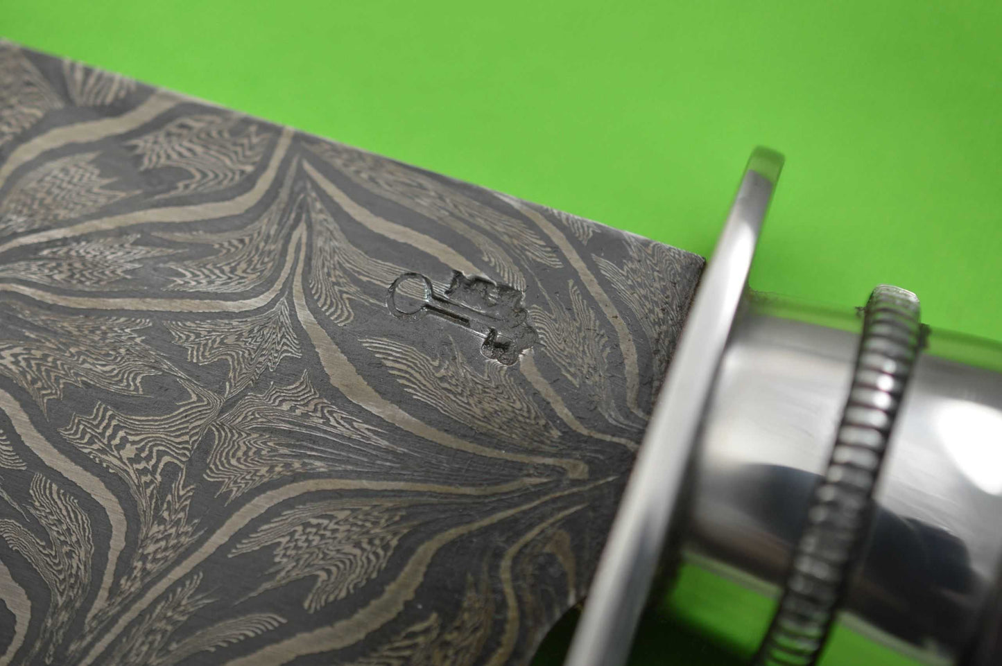Gary Mulkey Damascus Searles Bowie Knife Reproduction, Best Bowie 2019 Central States Hammer-In (SOLD)