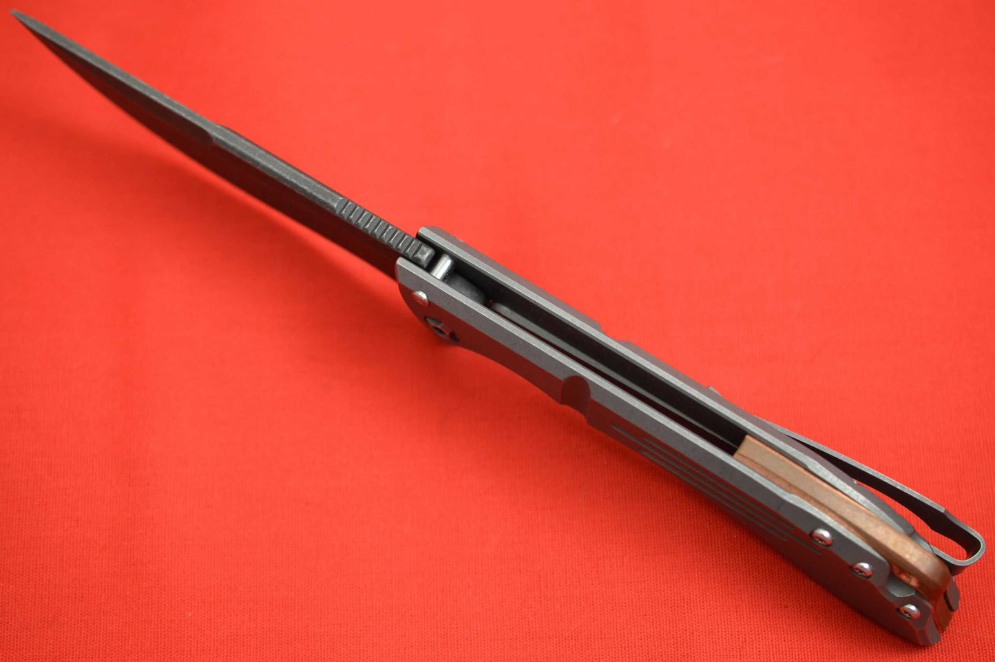 Dervish Alchemy TAD Edition, Mid-Tech Frame-Lock Flipper, Smokewashed Blade (SOLD)