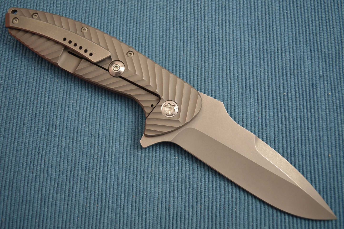 Peter Carey NITRO 50/50 Full Titanium Frame-Lock Flipper (SOLD)