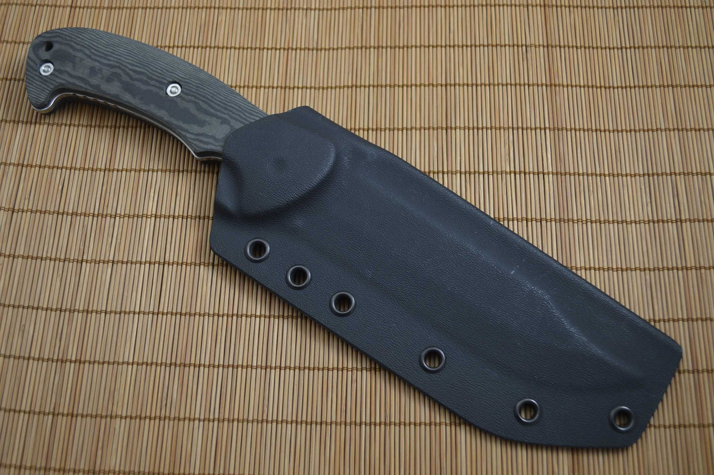 Emerson Knives "Sprint Run" EBX-1-SF Fixed Blade Knife, Black Richlite Handles (SOLD)