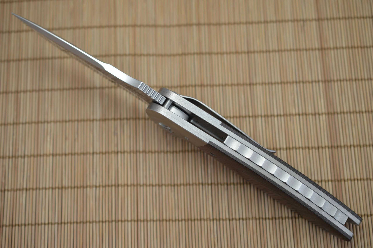 Peter Carey Full-Size Custom "NITRO" Flipper Folding Knife (SOLD)