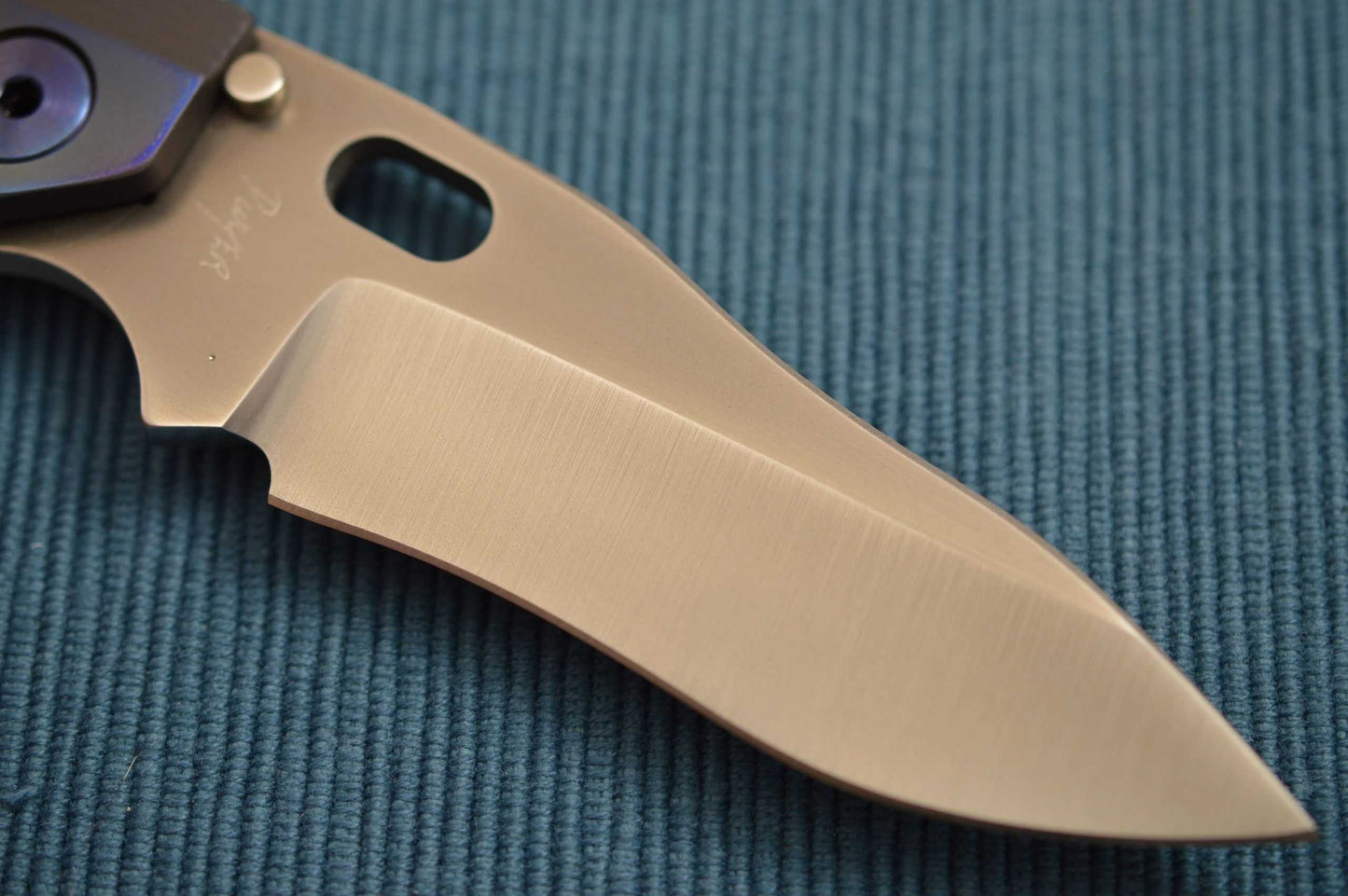 Duane Dwyer SMF Custom Folding Knife, U.S.A. Flag (SOLD)