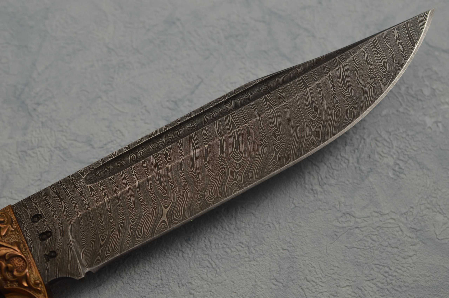 Olamic Cutlery Voykar HT Damascus Fixed Blade Hunting Knife (SOLD)