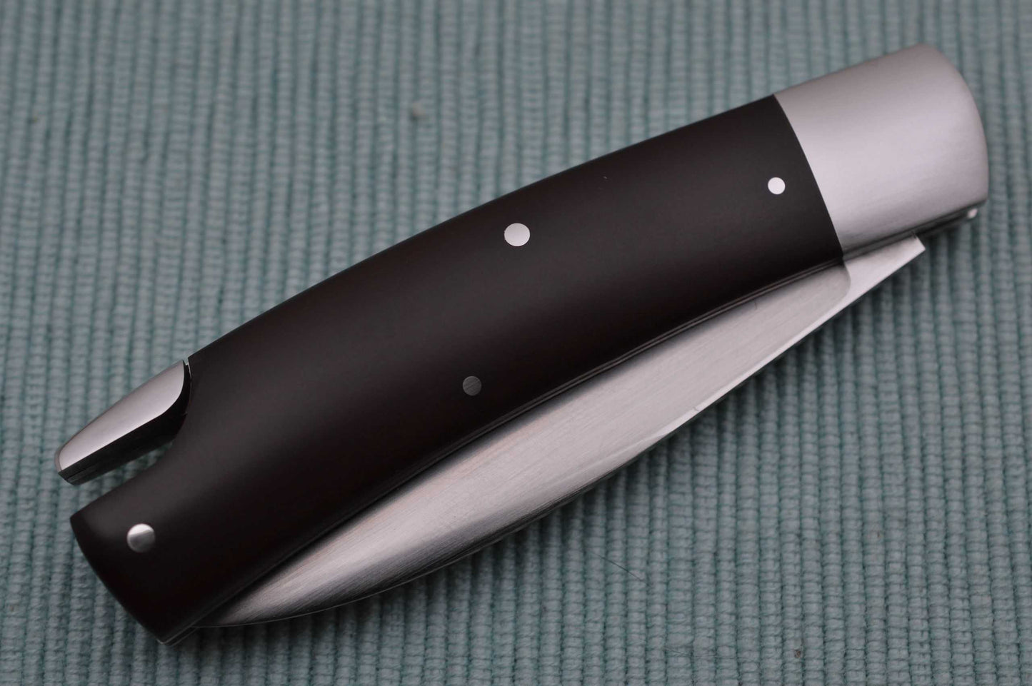 Luke Swenson Vintage Brown Micarta Tail-Lock Folding Knife (SOLD)