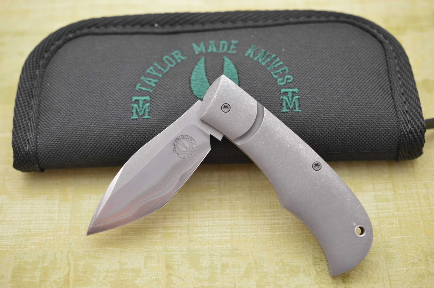 Chris Taylor Titanium Nessmuk, San Mai Blade, Slip-Joint Folding Knife (SOLD)