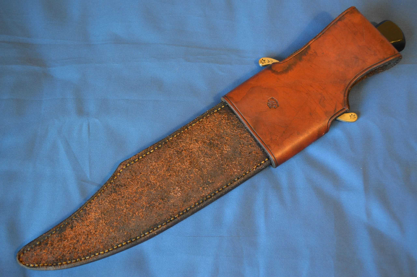Joe Keeslar, M.S. MUSSO BOWIE Reproduction, #6 of 10, Leather Sheath (SOLD)
