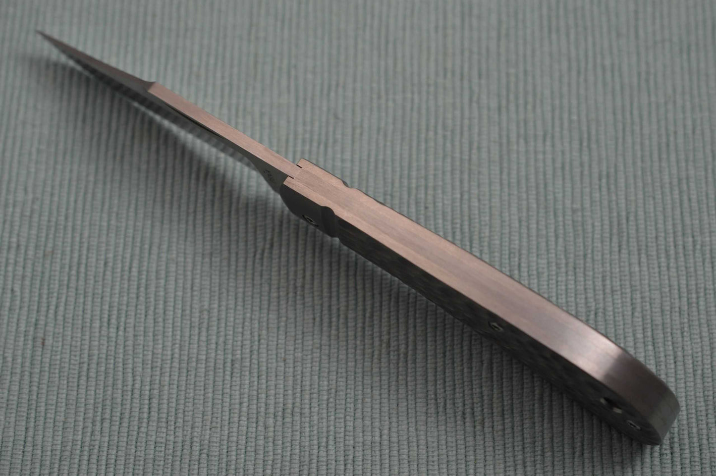 Enrique Pena Custom Lanny's Clip Slip-Joint Knife, Jigged Titanium Handle (SOLD)