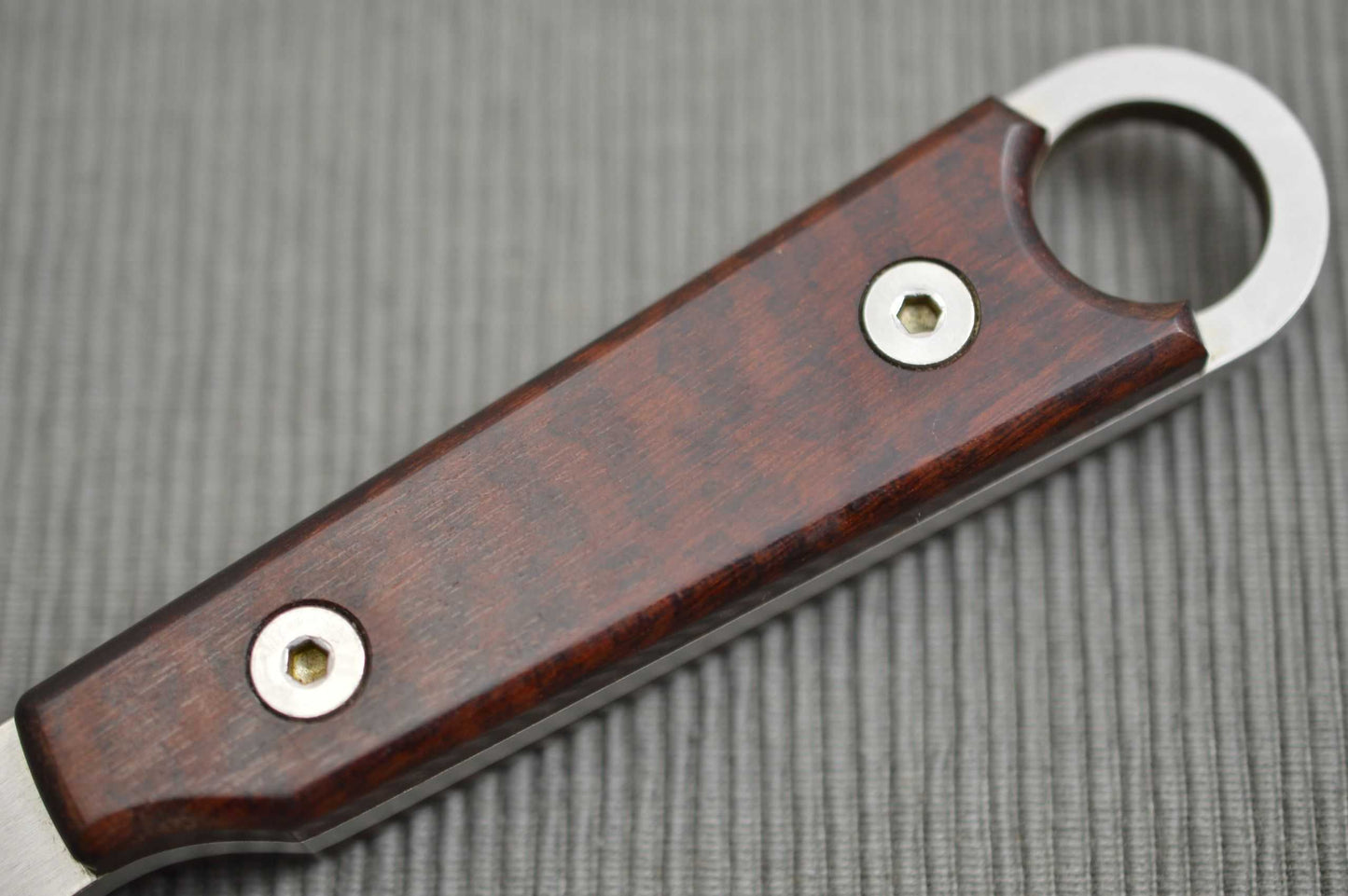 Kevin Wilkins Medium MYTUKO, Fixed Blade Knife, Rowe Leather Sheath (SOLD)