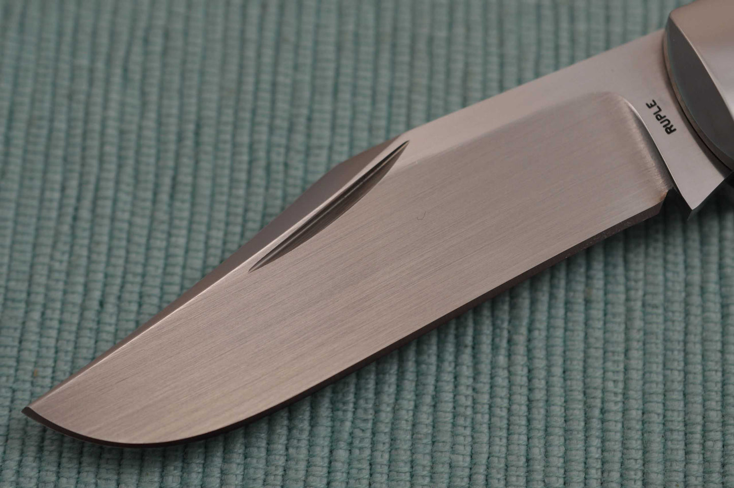 Bill Ruple LANNY'S CLIP, Black Micarta Scales, Fossil Bone Inlay, 2018 Blade Show (SOLD)