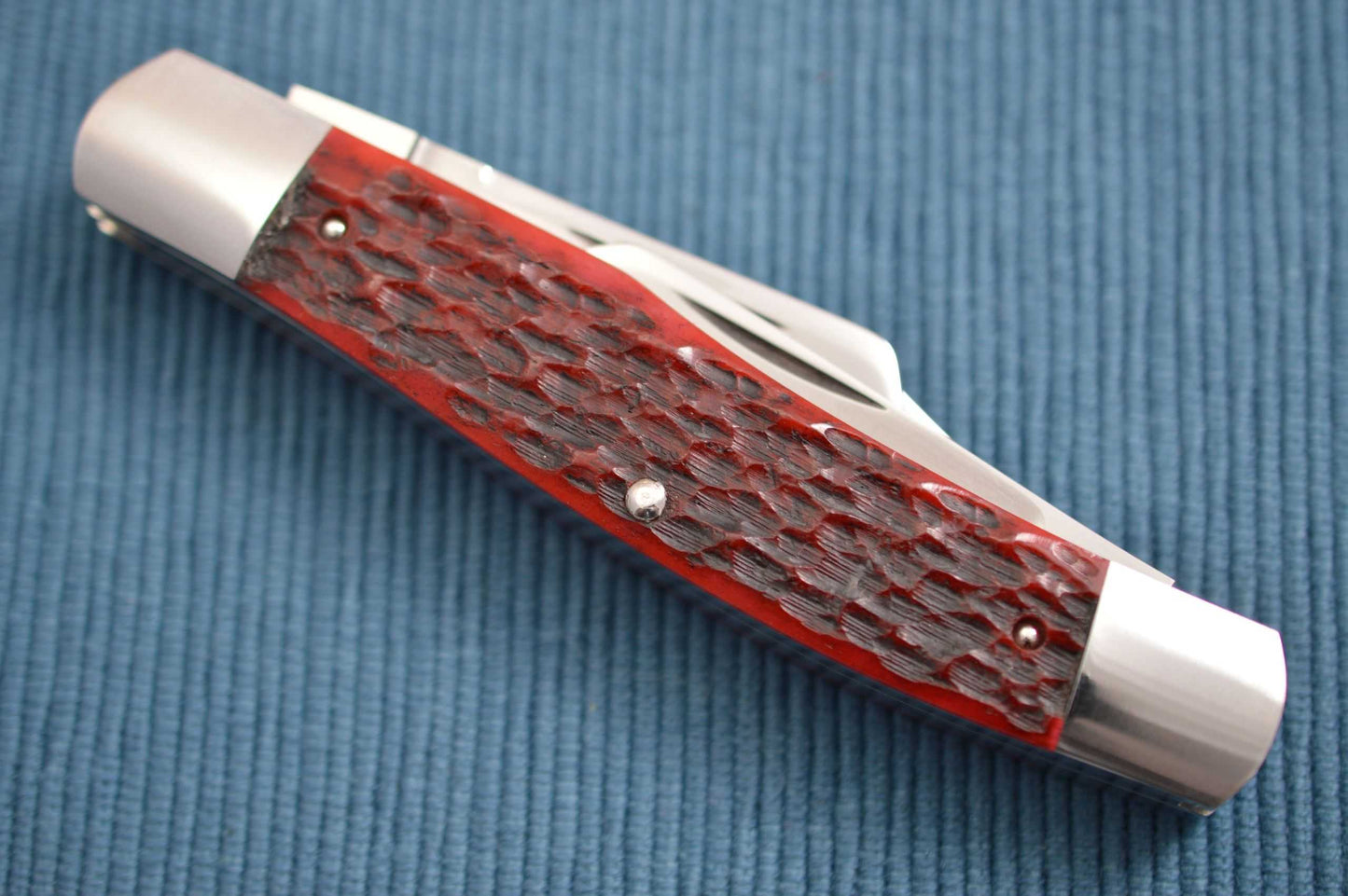 Luke Swenson 3-Blade Jigged Bone Stockman, Slip-Joint Folding Knife (SOLD)