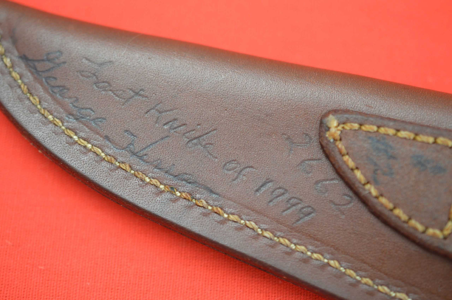 George Herron Stag Hunter, Signed Sheath, Last Knife Made In 1999 (SOLD)