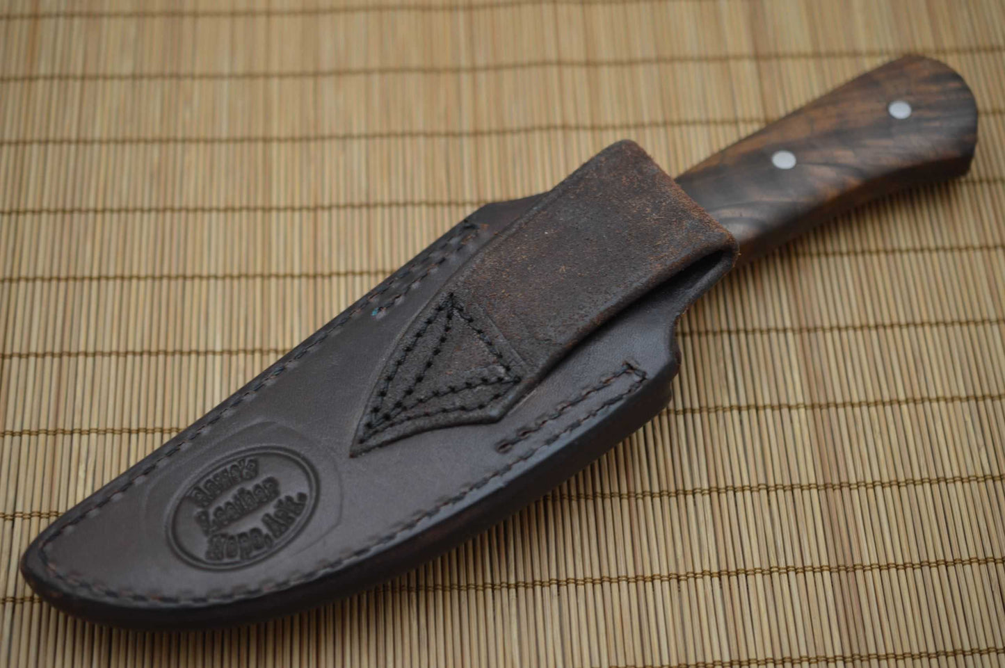 Mike Williams, M.S. Hunting Knife, Rowe Leather Sheath (SOLD)