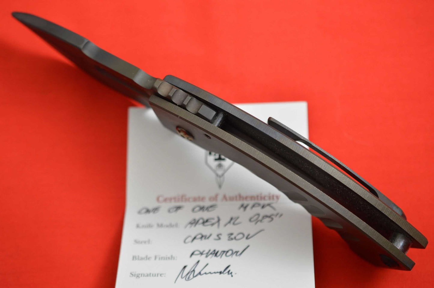 Crusader Forge APEX XL 0.25", "Maciej's Personal Knife" 1 of 1 (SOLD)