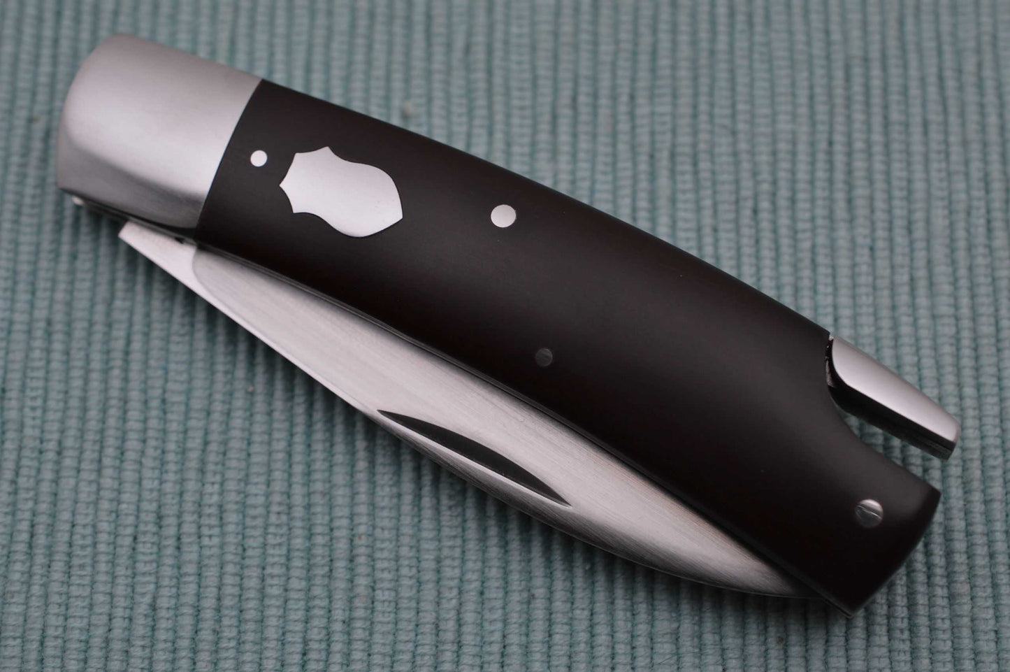 Luke Swenson Vintage Brown Micarta Tail-Lock Folding Knife (SOLD)