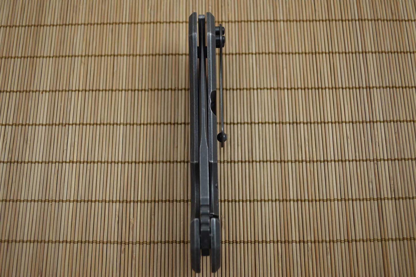 Olamic Cutlery Wayfarer 247 Stealth Flat, All Titanium, Stonewashed Elmax Blade (SOLD)