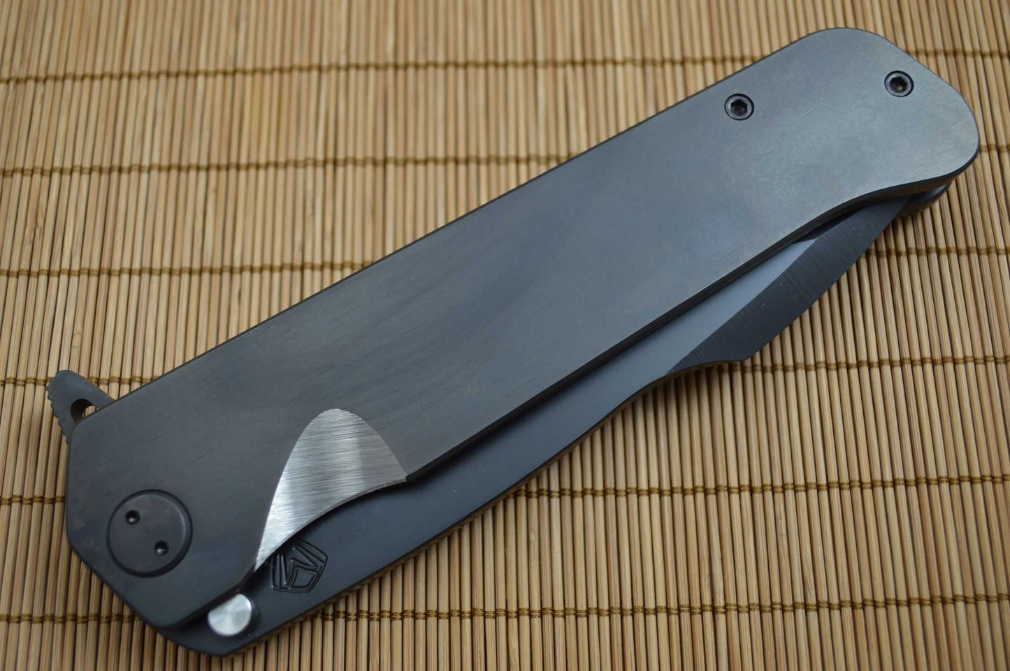 Medford Knife and Tool GIGANTES, Frame-Lock Flipper, Black PVD Coated (SOLD)