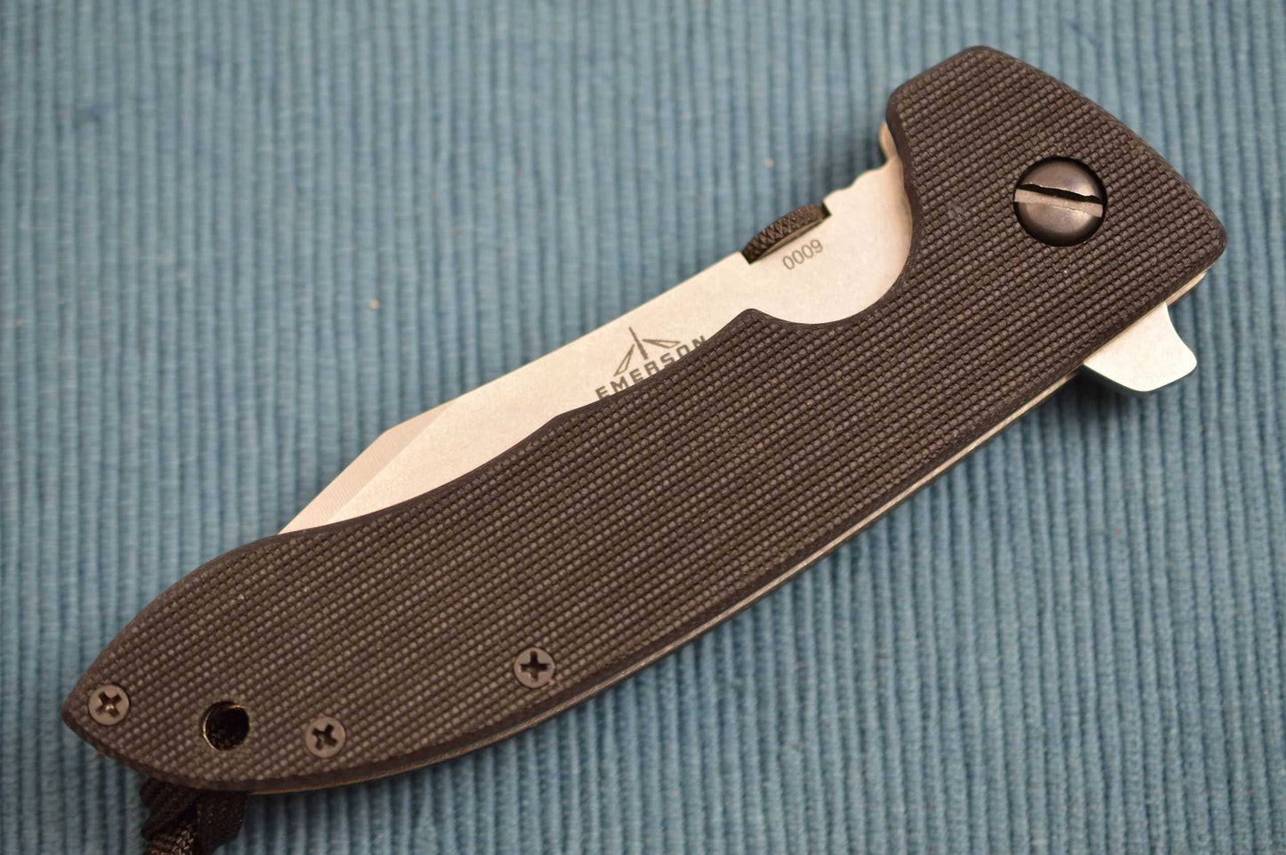 Ernie Emerson Horseman-SF Mini CQC-8 Waveless Flipper Folding Knife (SOLD)
