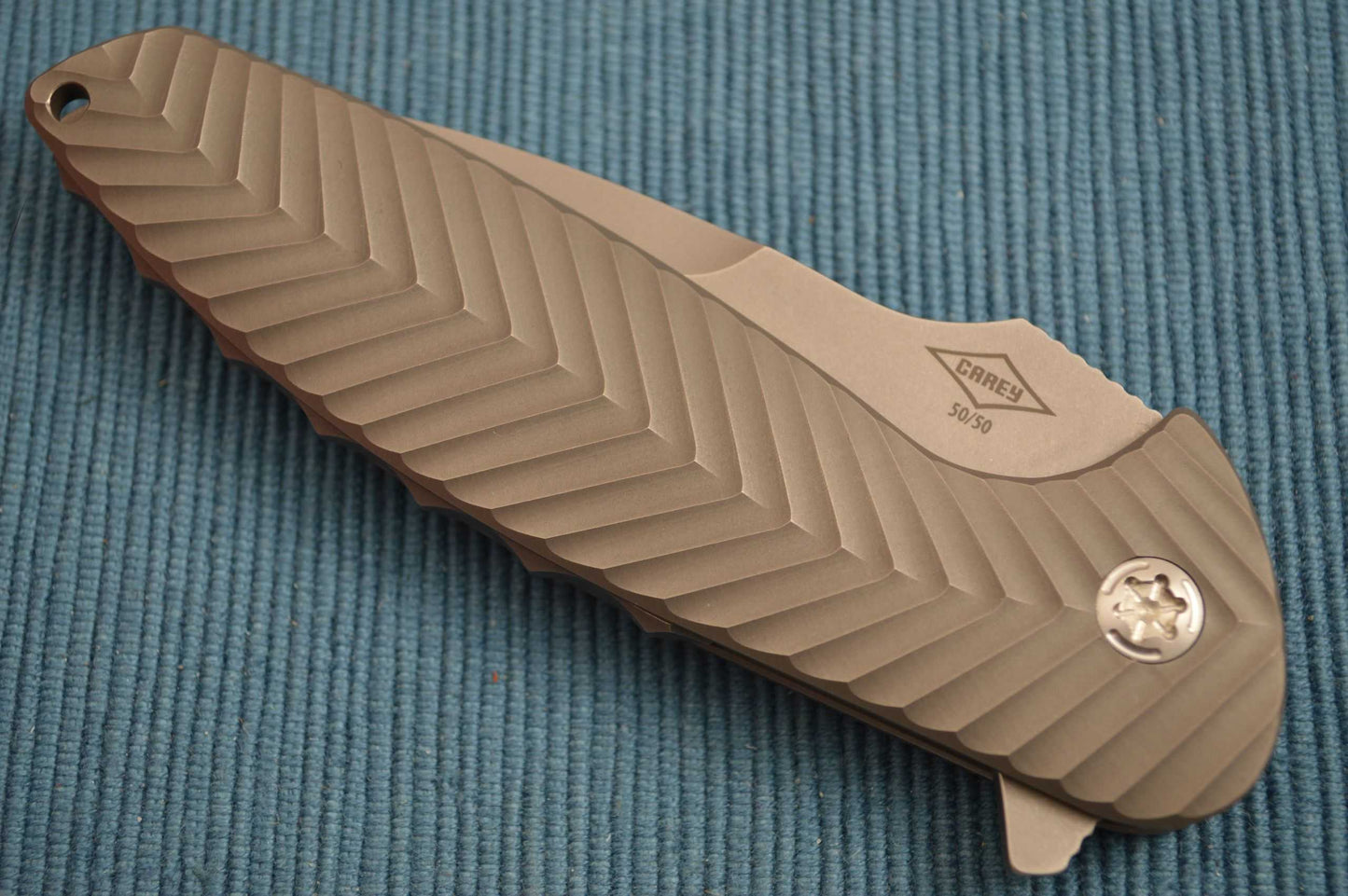 Peter Carey NITRO 50/50 Full Titanium Frame-Lock Flipper (SOLD)
