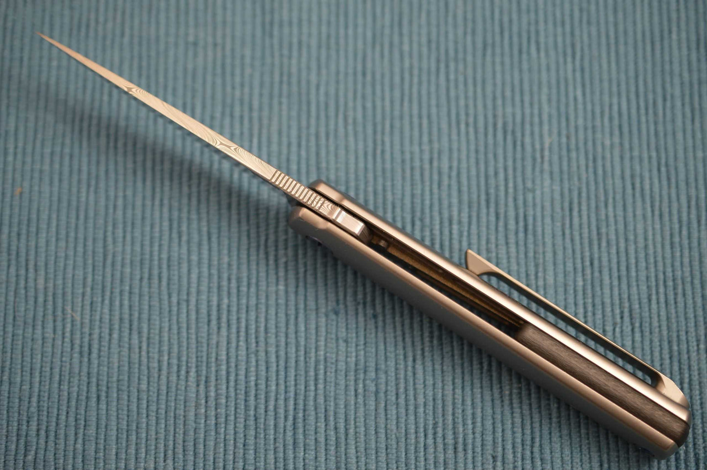 Michael Zieba MS3, Manhattan Special Frame-Lock Flipper, Damasteel Blade (SOLD)