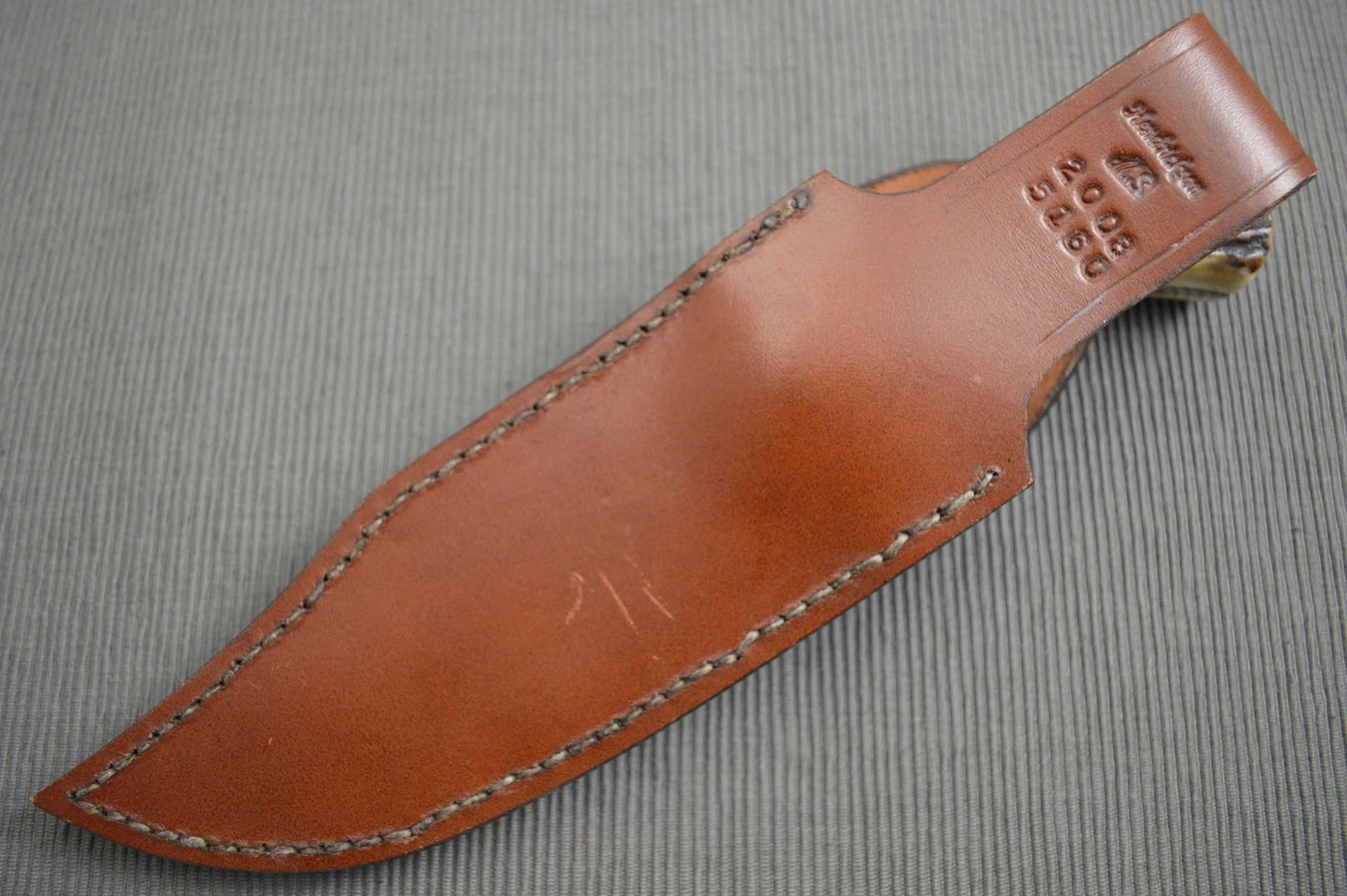 Jay Hendrickson, M.S. Clip Point Hunter, Curly Maple Silver Wire Inlay, Stag (SOLD)