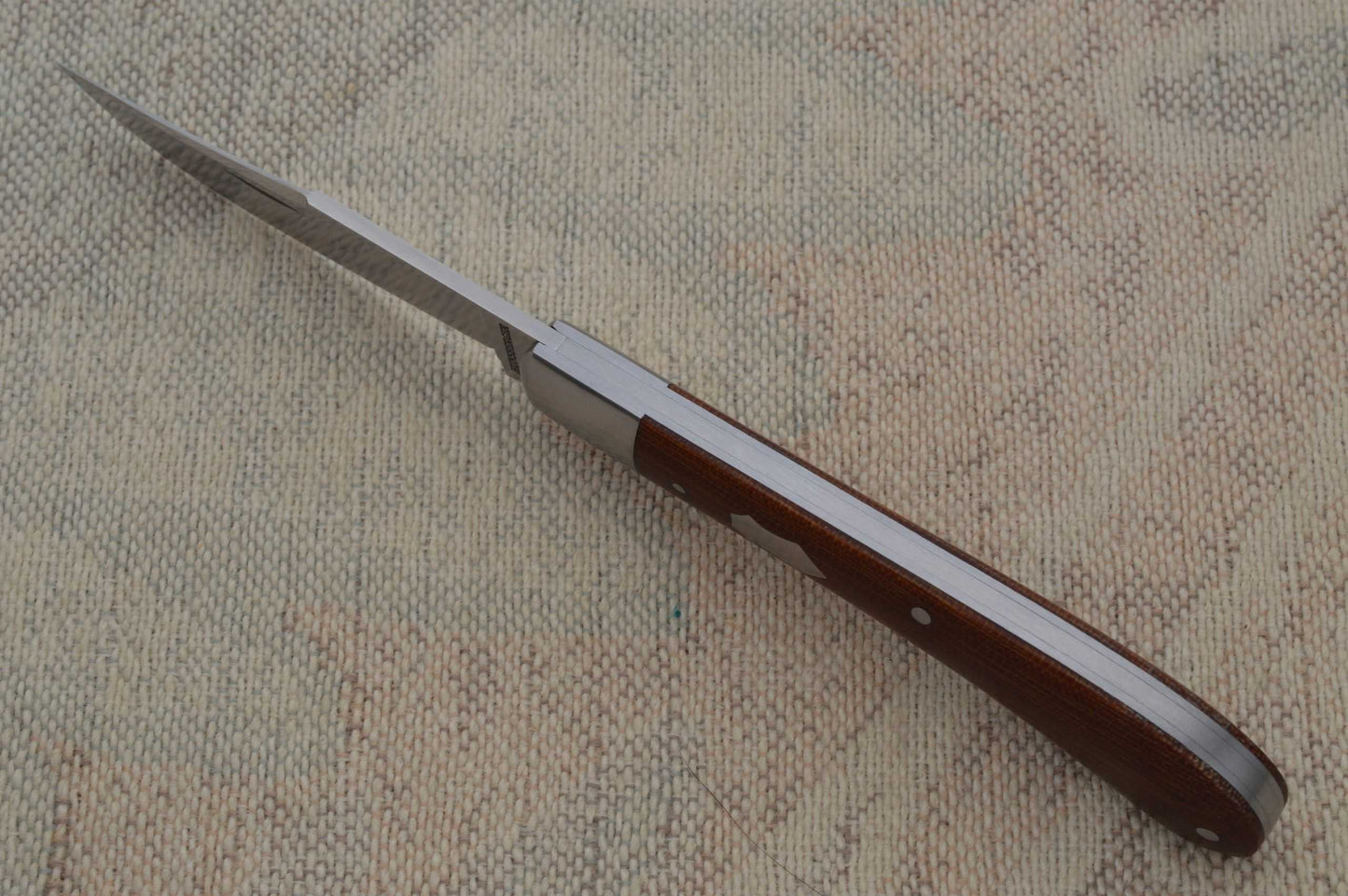 James Hunsberger Crosscut Micarta TRAPPER Slip-Joint Folding Knife (SOLD)