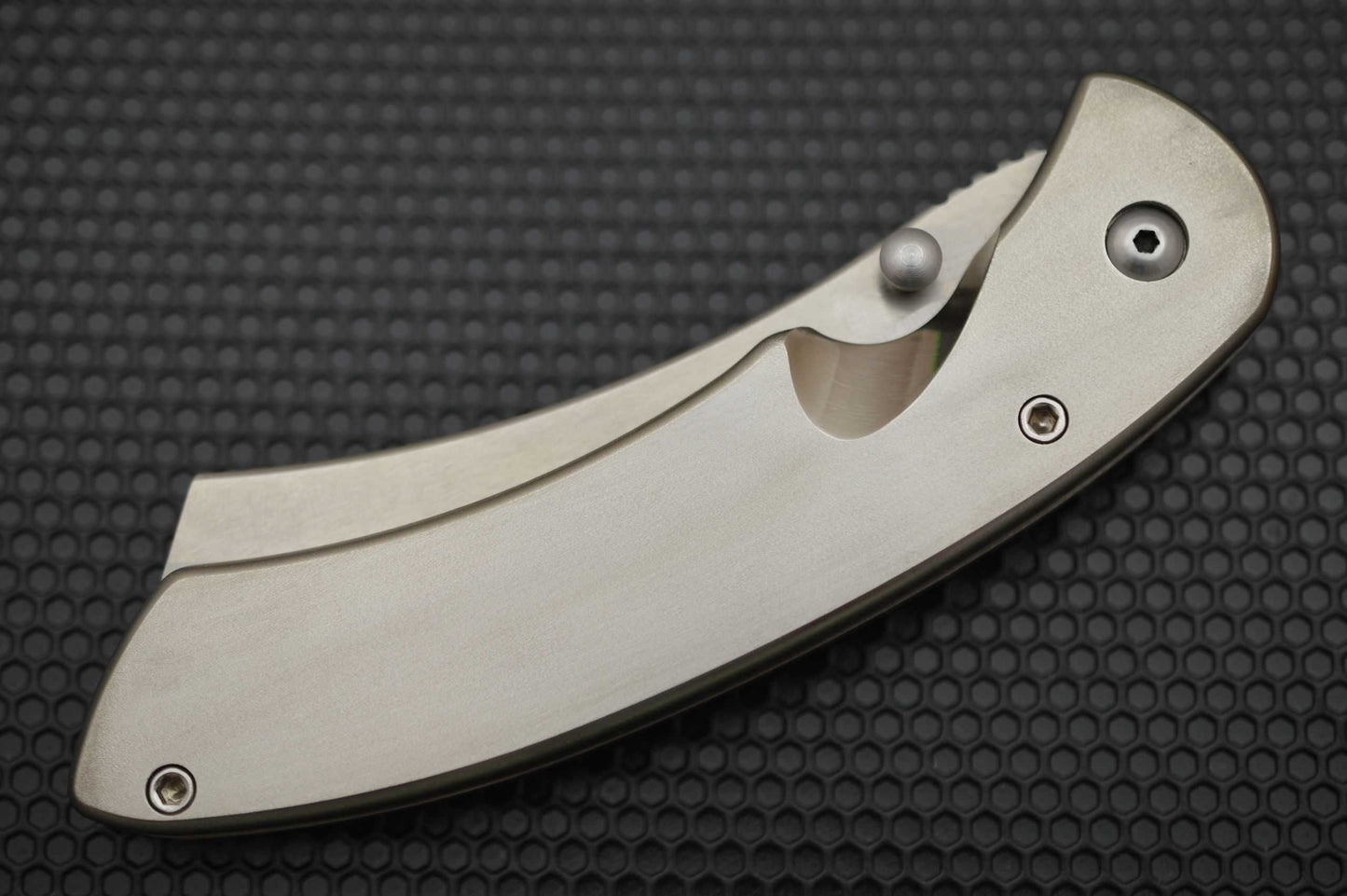 Red Horse Knife Works Custom Frame-Lock HELL RAZOR, Full Titanium Frame (SOLD)