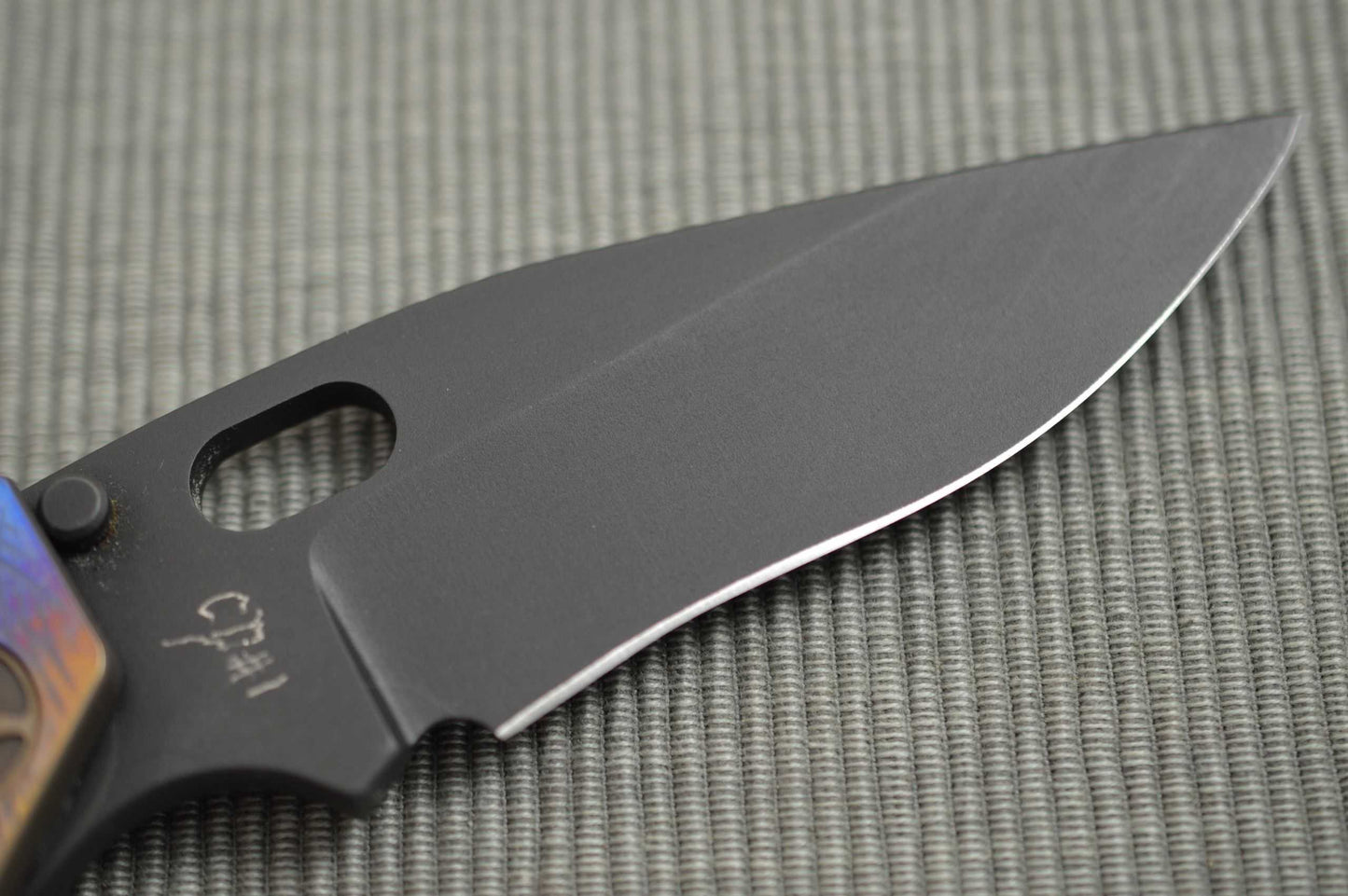 Duane Dwyer DCG DoDM Custom Folding Knife, Three Crosses On The Hill (SOLD)
