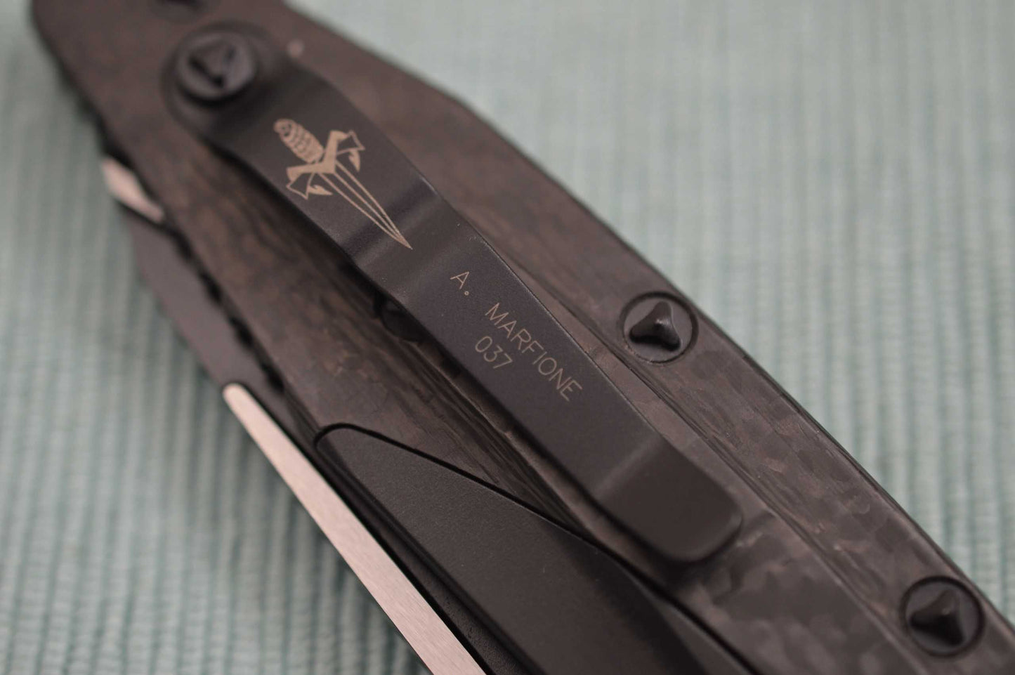 Anthony Marfione Custom SOCOM DELTA Carbon Fiber Folding Knife (SOLD)