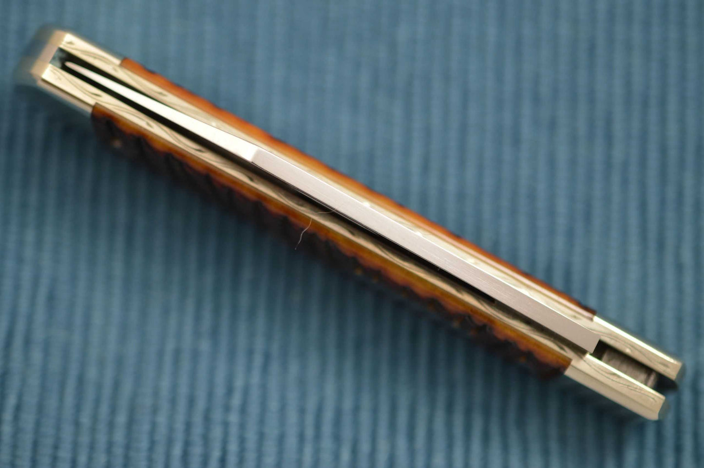 Mike Alsdorf Jigged Bone Slip-Joint Jack Knife, File-Worked Liners (SOLD)