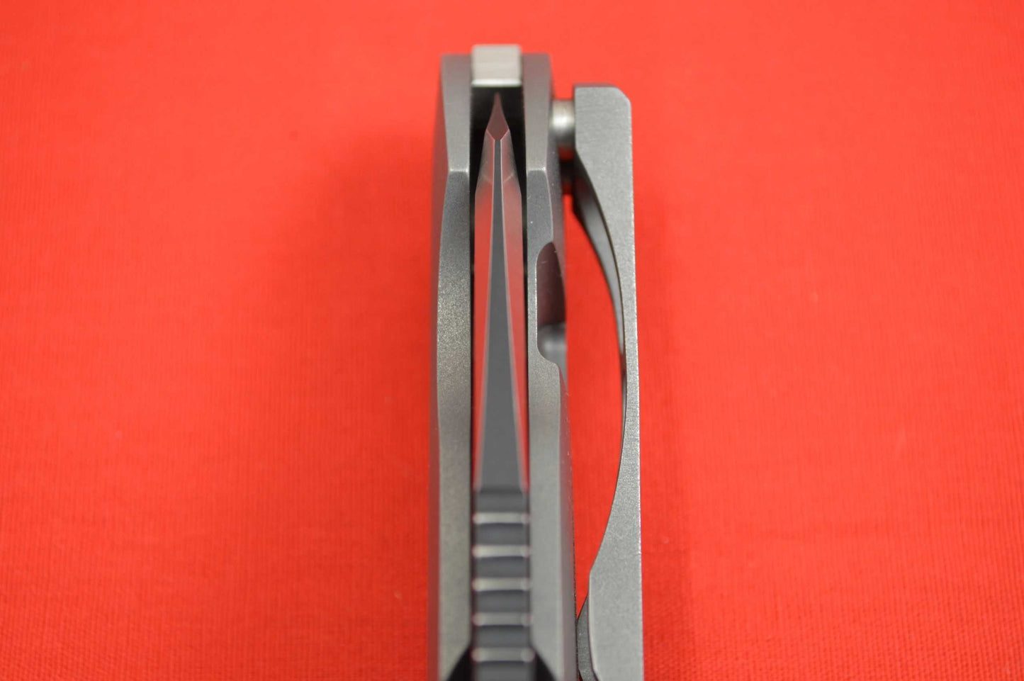 Direware S-90, Full Titanium Frame, M390 Non-Recurve Tanto Flipper, Black Ceramic Flats (SOLD)