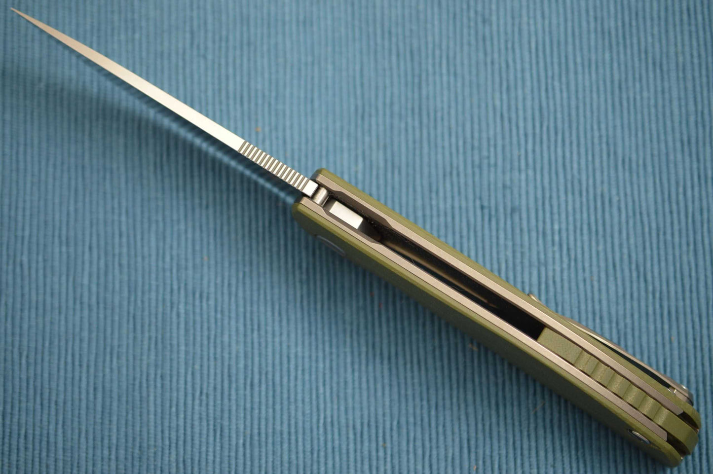 Shirogorov F3 Liner-Lock Flipper, OD Green G10, S30V, 3D Clip (SOLD)