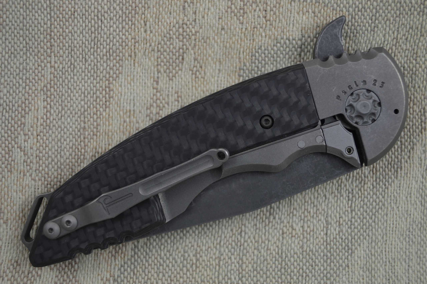 Jake Hoback A15 Frame Lock Flipper Folding Knife, LSCF (SOLD)