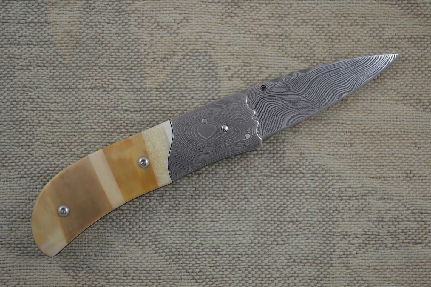 Kevin Hoffman Damascus Gentleman's Liner Lock Folder (SOLD)