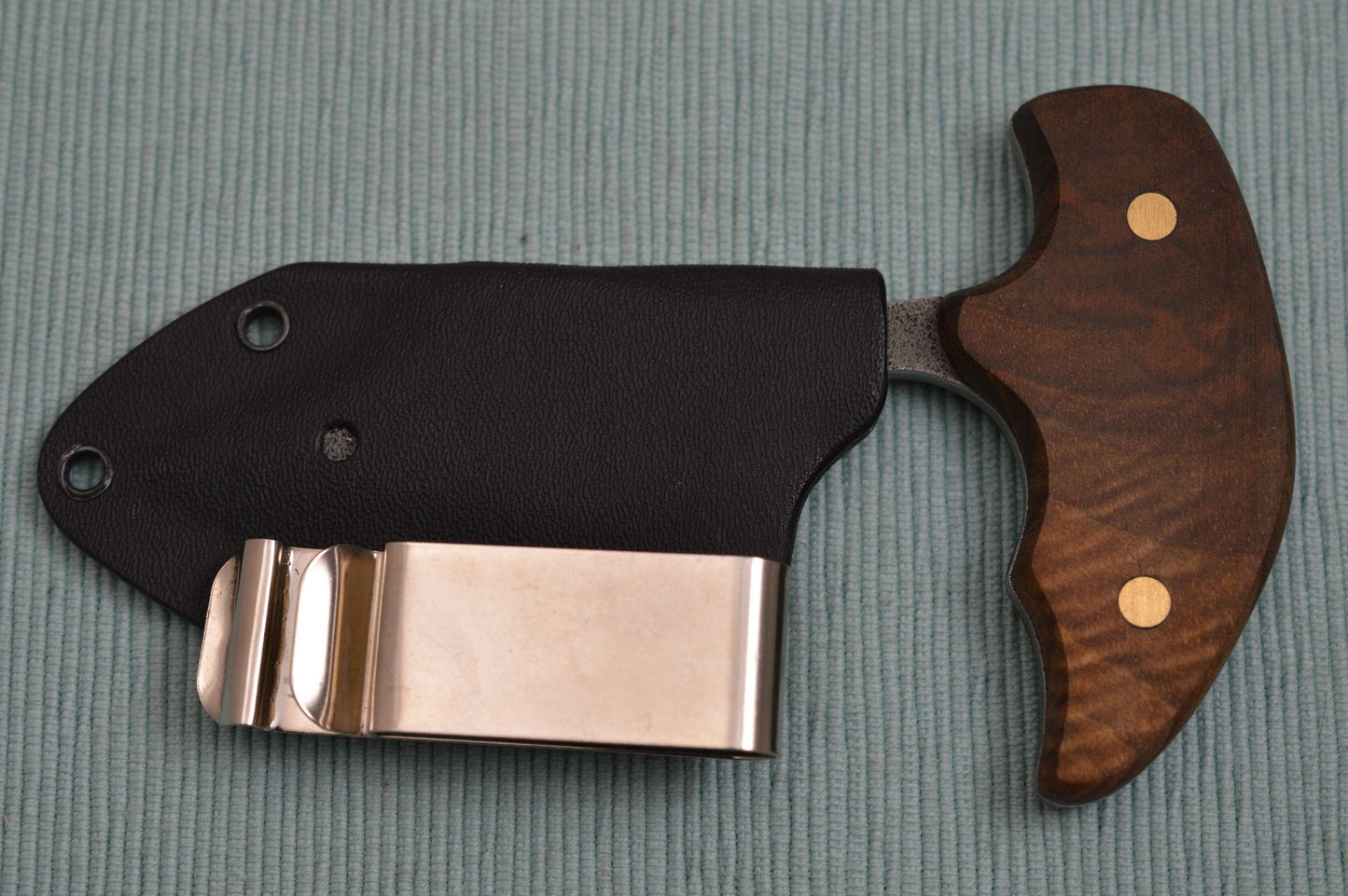 G.H.K. "Push Bowie" Fixed Blade Knife, Kydex Sheath (SOLD)