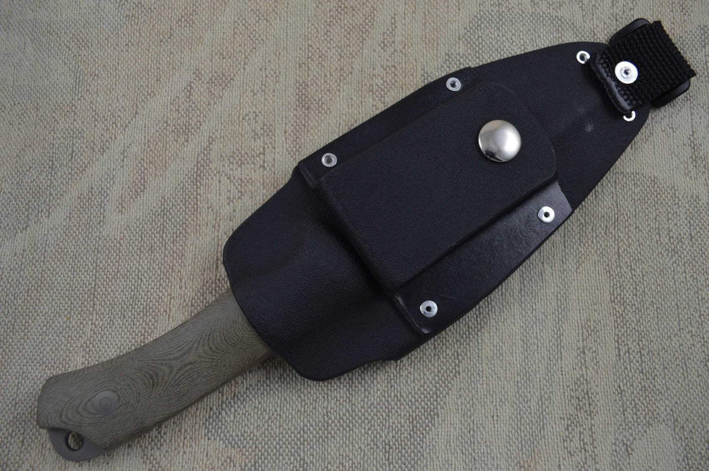 Kevin Hoffman KLH Duo-Tone Camo "Back Country" Fixed Blade Knife (SOLD)