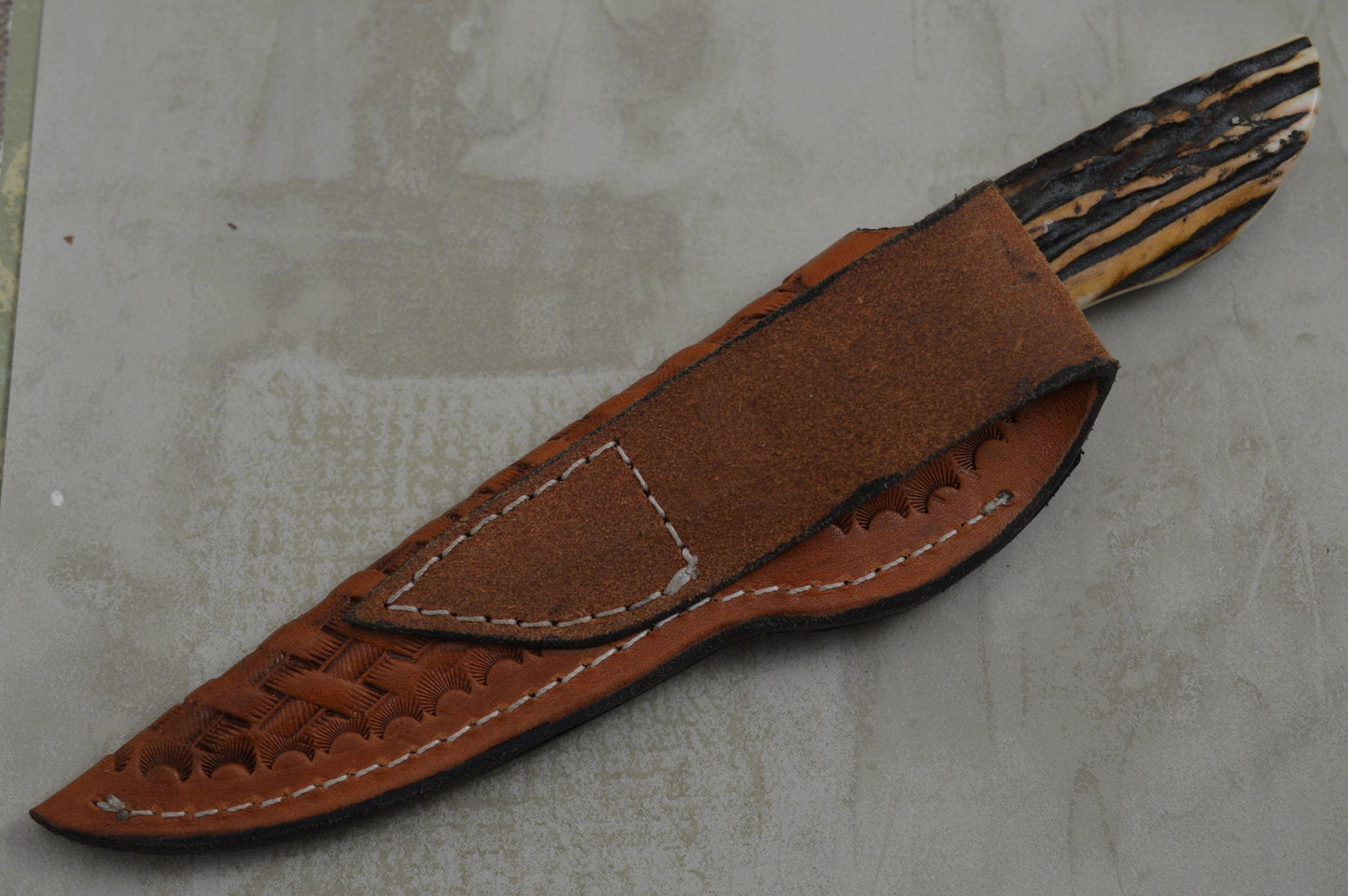 James R. Cook M.S. Damascus Blue Bayou Hunter (SOLD)